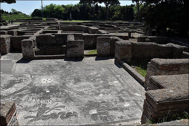 Ostia Antica, les thermes des Cochers